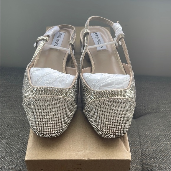 Steve Madden Belinda-R Embellished Slingback Flats Size 7 - Picture 3 of 6